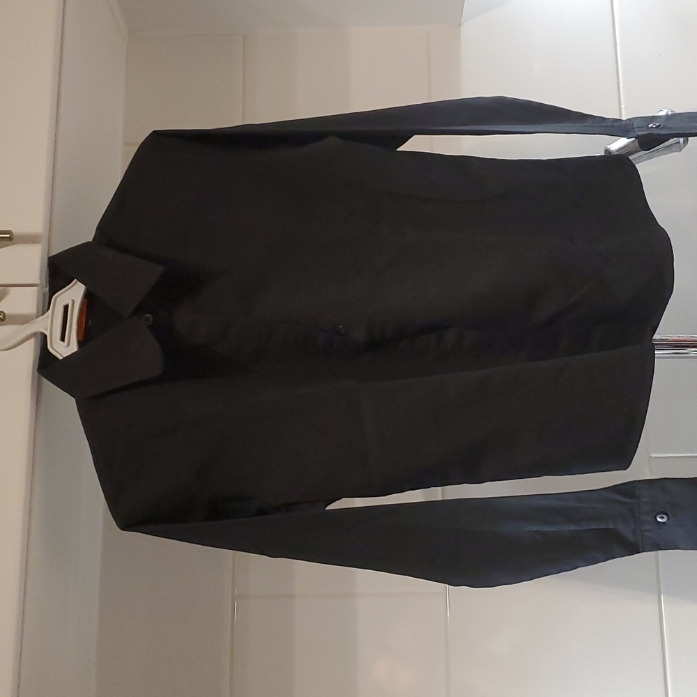 B & Black shirt